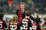 Beckham Changes Stripes, Posh Stays With Basic Black