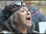 Protestors Gather Outside Trial (RAW)
