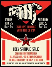 Obey Summer Sample Sale