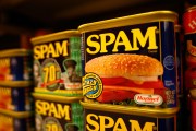FILE - SIERRA MADRE, CA - MAY 29: Spam, the often-maligned classic canned lunch meat made by Hormel Foods, is seen on a grocery store shelf May 29, 2008 in Sierra Madre, California. With the rise in food prices, sales of Spam are increasing as consumers look for ways to cut their food bills. According to the US Agriculture Department, the price of food is rising at the fastest rate since 1990. Increasingly expensive staples include such items as white bread, up 13 percent over last year, butter, up nine percent, and bacon at seven percent. The increasing sales have translated to 14 percent higher profits for Hormel. Spam was created in 1937 and was popularized as a staple food for World War II Western allied forces. (Photo by David McNew/Getty Images)