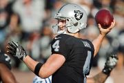 Quarterback Derek Carr has reached a new deal with the Raiders. (Photo by Brian Bahr/Getty Images)