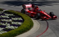 LONG BEACH, CA - APRIL 11: Tony Kanaan of Brazil driver of the #10 Target Chip Ganassi Racing Dallara Chevrolet during practice for the IndyCar Series Toyota Grand Prix of Long Beach on April 11, 2014 on the streets of Long Beach, California. (Photo by Robert Laberge/Getty Images)