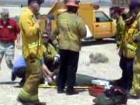 LAPD Chopper Makes Hard Landing