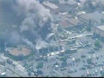 Raw Video of Strip Mall Fire