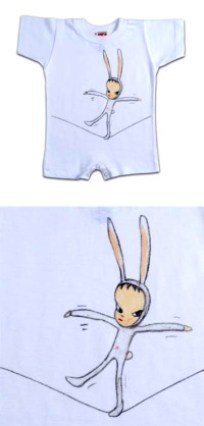 Bunny Boy Baby Romper from MOCA