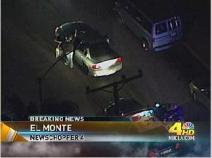 El Monte Police Chase Domestic Violence Suspect