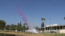Fireworks are tested Monday July 3, 2017 at the Rose Bowl.