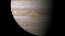 This true color mosaic of Jupiter was constructed from images taken by the narrow angle camera onboard NASA