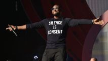 Singer Usher Raymond performs at the 2016 Global Citizen Festival in Central Park on Saturday, Sept. 24, 2016, in New York. Three people are accusing the singer of exposing them to an STD.