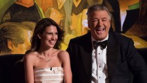 Hilaria Baldwin and Alec Baldwin attend Spike TV