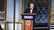 Sean Spicer appears at the 69th Primetime Emmy Awards on Sunday, Sept. 17, 2017, at the Microsoft Theater in Los Angeles.