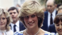 Princess Diana, the Princess of Wales, during her visit to the Elmhurst Ballet School, in Camberley, Surrey, on July 6, 1983. This was her first public engagement following her recent tours in Australia, New Zealand and Canada.