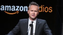 In this file photo, Roy Price, head of Amazon Studios, participates in the "Hand of God" panel at the Amazon Summer TCA Tour at the Beverly Hilton Hotel Monday, Aug. 3, 2015, in Beverly Hills, California.