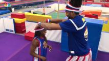 Simone Biles Learns to Dunk With the Harlem Globetrotters