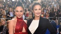 Actresses Gal Gadot and Lynda Carter attend the premiere of Warner Bros. Pictures