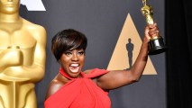 Actor Viola Davis, winner of the Best Supporting Actress award for 