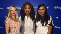 Reese Witherspoon, Oprah Winfrey and Mindy Kaling of "A Wrinkle In Time" took part today in the Walt Disney Studios live action presentation at Disney