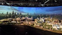 The epic, fully detailed model of the Star Wars-themed lands under development at Disneyland park in Anaheim, Calif. and Disney