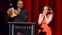 Presenters Shemar Moore (L) and Anna Chlumsky speak onstage at the 69th Emmy Awards Nominations Announcement at Saban Media Center on July 13, 2017 in North Hollywood, California.