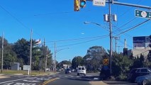 Dashcam footage shows a fireball over Monmouth County, New Jersey, on Wednesday, Oct. 18, 2017.
