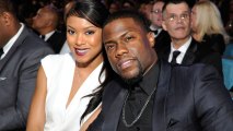 Eniko Parrish and husband Kevin Hart attend the 45th NAACP Image Awards on February 22, 2014 in Pasadena, California.