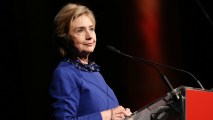 Former US Secretary of State and WOV Honoree Hillary Clinton speaks onstage at the Ms. Foundation for Women 2017 Gloria Awards Gala & After Party at Capitale on May 3, 2017 in New York City.