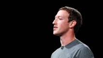 In this file photo, founder and CEO of Facebook Mark Zuckerberg gives his speech during the presentation on February 21, 2016 in Barcelona, Spain.