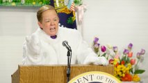 Melissa McCarthy as White House Press Secretary Sean Spicer.