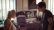 File photo: A worker inspects a RealDoll