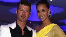 Robin Thicke and April Love Geary attend the De Grisogono party during the 68th annual Cannes Film Festival on May 19, 2015 in Cap d