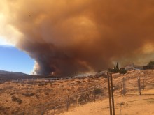 Blue Cut Wildfire Burns in Cajon Pass