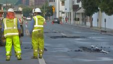 Melrose Avenue Buckles Due to Water Main Break