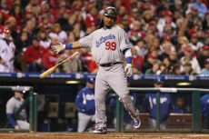 Manny Showers During Dramatic Ninth