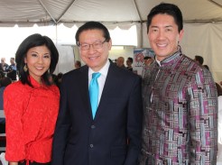 NBC4's Ted Chen and Hetty Chang Participate in the Annual Chinese New Year Golden Dragon Parade