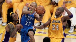 Lakers Get First Win of Series