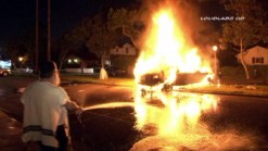 Driver Killed in Fiery Hollywood Crash