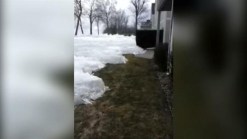 RAW VIDEO: Ice Wave Comes Ashore