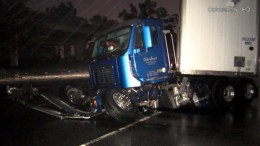 "Concrete Flying Everywhere" in 5 Freeway Crash