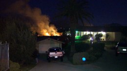 Crews Work Overnight in Jurupa Wildfire Attack