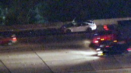Suspect Runs Into Drainage Ditch After 405 Pursuit