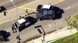 Pursuit Ends in West LA as CHP Performs PIT Maneuver