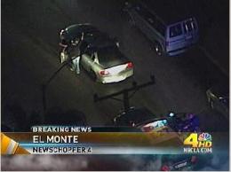 El Monte Police Chase Domestic Violence Suspect