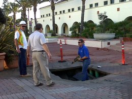 SDSU Water Main Break: Images