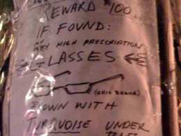 Craig Didn't Trust His Own List in Effort to Find Missing Glasses