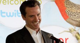 Newsom Tweets Official Run for Governor