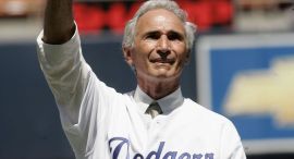 Hall of Fame Pitcher Sandy Koufax Back in Dodger Blue