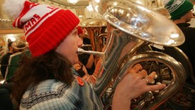 Lots of Tubas Playing All at Once