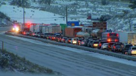 Grapevine Closed Amid Storm; Crashes Cleared