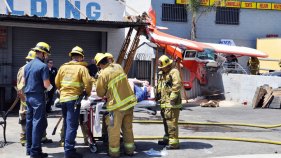 Small Plane Crashes in Pacoima