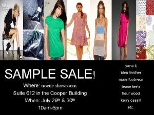 Noetic Sample Sale